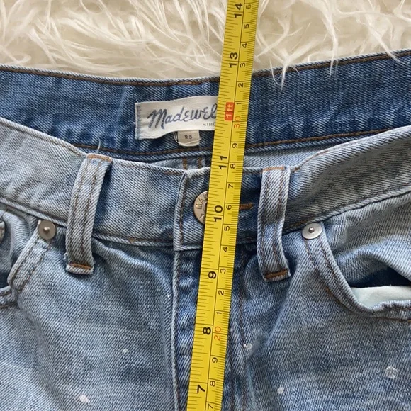 Madewell Paint Splatter Denim Cutoff Shorts - Picture 7 of 8